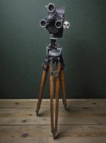 1940s WWII Soviet Wooden Tripod  WW2 movie camera FKD Konvas Kinor AKC Eyemo WW2