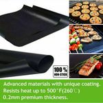 3X Heavy Duty OVEN LINER Sheet Mat Non Stick Reusable BBQ Cooker UK