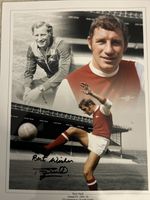 TERRY NEILL - Arsenal SIGNED 12x16" MONTAGE PHOTOGRAPH AFTAL Coa