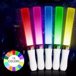 1/5PCS LED Light Sticks Glow Luminous Stick 15 Colors Change Sticka Idol Concert