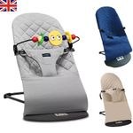 Newborn Baby Bouncer Balance Soft Durable Infant Chair Rocking Seat Foldable UK