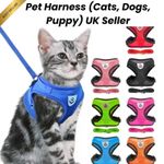Pet Cat Harness Vest Walking Lead Leash for Cat Puppy Dogs Collar Adjustable UK
