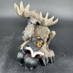 Big Sky Carvers Mountain Mooses Figurine Black Bear Phyllis Driscoll Wood Resin