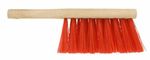 11.5" Heavy Duty Red PVC Stiff Varnished Hand Brush PVC Bristle Garden Yard