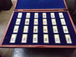 Diana Spencer Princess Of Wales Portrait stamp  14k Gold Plated Ingots Boxed.