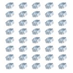 40Pack 11-13mm Double Ear Hose Clamp Galvanized Steel O Clip Crimp Rings