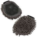 Ultra Absorbent Pet Drying Mitts - Microfibre Grooming Glove for Dogs Cats
