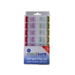Medisure AM-PM Flip Up Push Button Easy Open Plastic Pill Box