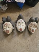 3  Okuyi Tribal Masks African Mask Puna Mask Gabon Central Africa Tribes