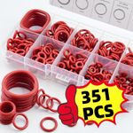 351PCS Silicone O-Ring Seal Set 10 Sizes Oil Heat Resistant Car Pipe Repair UK