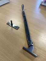 Brass Window Locking Stay, Pewter Finish, 3 Piece, 30 Sets Available