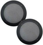 Black Car Speaker Grill Mesh Round Horn Protective Cover Circle 2/3/4/5/6.5In