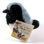 Wild Republic Audubon BLACK THROATED BLUE WARBLER Plush Toy Bird Tag No Sound