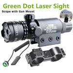 Adjustable Tactical Hunting Green Rifle Laser Sight Dot Scope MountGun Air Rifle