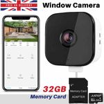 Window Security Camera WiFi CCTV 3MP Night Vision Indoor With 32GB SD Card UK