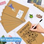 24 Pack Blank Notebook A5, Plain Paper Notebook Multipack 21x14cm 60 Pages Kraft