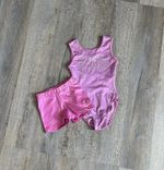 Little Stars Leotards Girl’s Pink Sleeveless Leotard & Shorts 28” CME 7-8 years
