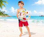 Kids Inflatable Beach Ball 51cm Printed Pool Ball Summer Toy Outdoor Water Play