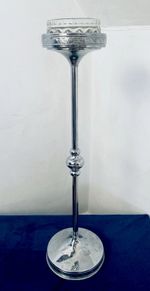 Vintage Floor Standing Ashtray in silver - Art Deco superb condition 