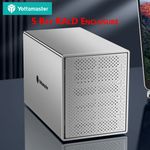 4 5 Bay RAID Type C USB 3.0 Hard Drive Enclosure For 2.5/3.5" inch SATA SSD HDD