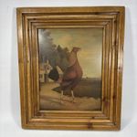 Cockeral Print Framed Fighting cock - Earl of Derby Winner phase