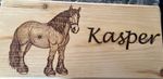 Horse Name Plate Stable Door Plaque Custom Made 30x15cm