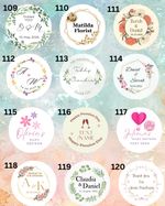 Custom Round Stickers Personalised Labels with text, Wedding, Birthday, Party