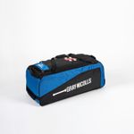 2026 Gray Nicolls Team 550 Cricket Wheelie Bag Black / Royal - 90 x 36 x 34cm