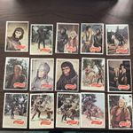 Planet of the Apes gum trade cards 1967 Apjac production 62 cards from set of 66