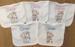 Personalised Baby Bibs, Bib, Embroidered, Toddler, ANY NAME, Gift, Baby Shower,