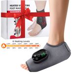 Cordless Foot Ankle Massager 6 Heat 3 Modes for Plantar Fasciitis Pain Relief