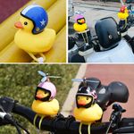 Motorcycle Bicycle Propeller Yellow Duck Bike Bell Rubber Duck Bicycle Horn