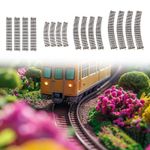 Set of 4 HO Scale Train Track Components for 1:87 Toy Projects
