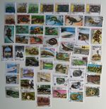 Reptiles on Stamps Collection - 50 to 200 Different Stamps 