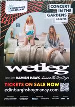 wetleg Wet Leg Edinburgh Hogmanay 2025 New Promotional Promo Flyer Leaflet