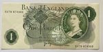 Bank of England £1 Banknote Page Britannia Almost Uncirculated 1970s