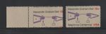 US EFO ERROR Stamps #1683 Bell Telephone: 2-way Misperf & normal. MNH