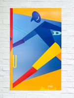 Peter Bysted DSB Danish Railway Poster 1991/92 No. 1 Original