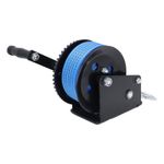 1600lbs Manual Winch With Nylon Strap Heavy Duty Alloy Steel Hand Crank SG