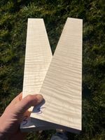 CURLY TIGER STRIPE MAPLE electric guitar neck blank 720-750 x 95-115 x 23mm