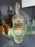 Antique Vintage Large Dragons Breath Elixir Magic Curiosity Oddity Glass Bottle