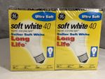 GE Light Bulb Vtg Ultra Soft White 40 8 Multi Pack A19 40W 445 085-02-0235 2 NOS