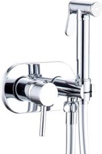 Chrome Concealed Bidet Douche Sprayer Muslim Bidet 1.2m Smooth PVC Shower Hose