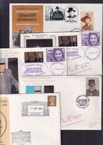 GB Winston Churchill special pmks meter signed choice 1974-2005 Blenheim Palace
