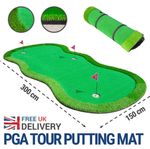 PGA TOUR Golf Putting Green Giant Augusta Practice Mat Putt Training Aid 1.5x3m