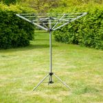 CLEARANCE KCT 4 Arm Portable Rotary Washing Line Airer - 16 Metre - Bargain