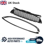3Pcs Gloss Black Front Bumper Grille For Mini R55 R56 R57 ONE/COOPER UK