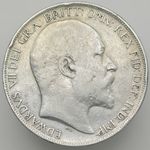1902 Crown – Edward VII – Silver Coin – Nice Detail – St George Reverse ID: 208