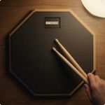 8 Inch Drum Pad Mute Rubber Practice Surface Shock-Absorbent Music for
