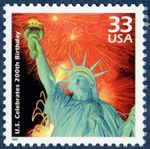 10x STATUE of LIBERTY New York City 33c Unused Postage Stamp MINT NH 10 Stamps